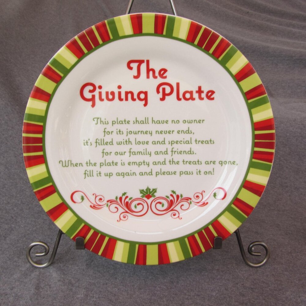 4 for $40 - The Giving Plate by Maud Borup (w3342)